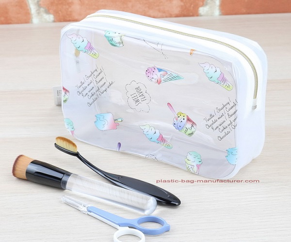 Clear PVC Toiletry Carry Bag PVC Cosmetic Bag Clear Wash Bag Organizer Pouch